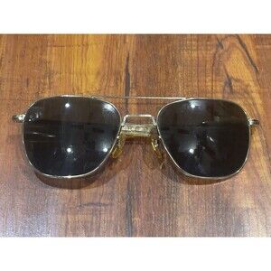 Vintage 5 1/2" American Optical USA 55-20-140 Original Pilot Aviator Sunglasses